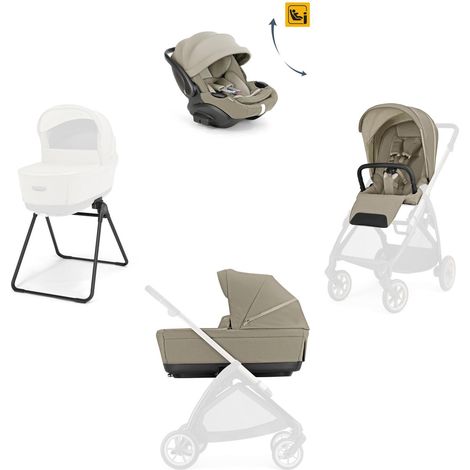 INGLESINA Sistema Quattro Electa Darwin Recline Evo Hangar Beige Senza Telaio (1/5)