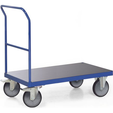 Bako Logistiksysteme Plattformwagen F600 mit 1 Schiebebügel ohne Bordkante 1000x700mm (1/2)