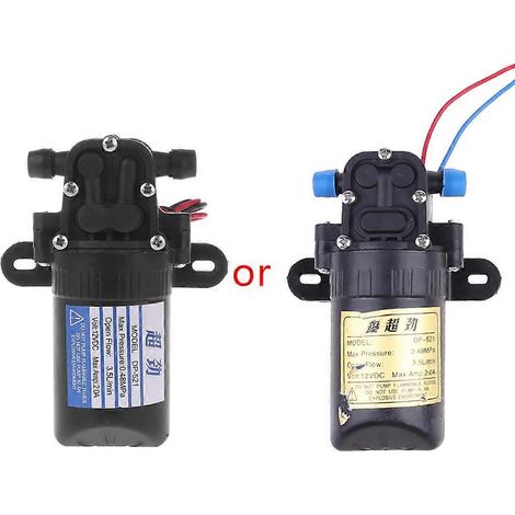 Pompe à eau auto-amorçante haute pression à membrane, 12 V CC, 3,5 L/min, 0,48 MPa (70 PSI) (1/5)