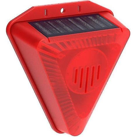 Alarme lumineuse solaire répulsive contre les sangliers, 4 modes de minuterie, aboiements de chien, coups de feu. (1/5)