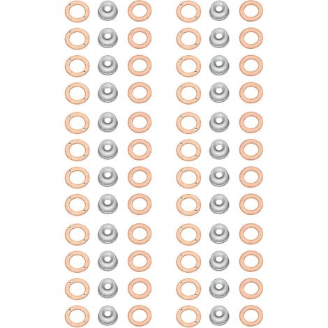 Kit de 6 joints d'injecteur (joints d'injecteur 19077-53650, 15841-53622, 15221-94020) pour Kubota D1105, V2203, D905, D1005, V3300 et V3600 (1/5)