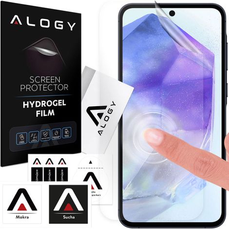 Película de hidrogel para protector de pantalla de teléfono Samsung Galaxy A54/ A53/ A52/ A52S/ A51/ A50 Película de hidrogel Alogy (1/4)