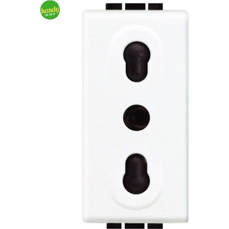presa 2p+t 10a/16a 250v light - bticino.