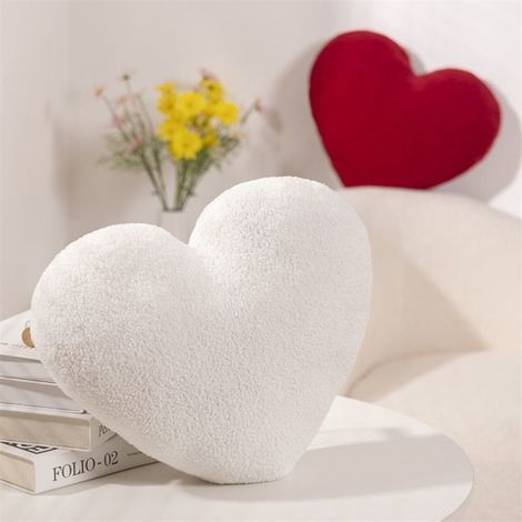Coussin Forme De Coeur - Rembourré - Pour Canapé Chambre Ou Voiture - 1 Pièce (1/5)