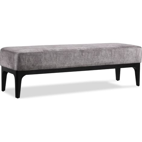 Bettfußbank Gepolstert Tromso Pärumm Braun 153x46x46 cm
