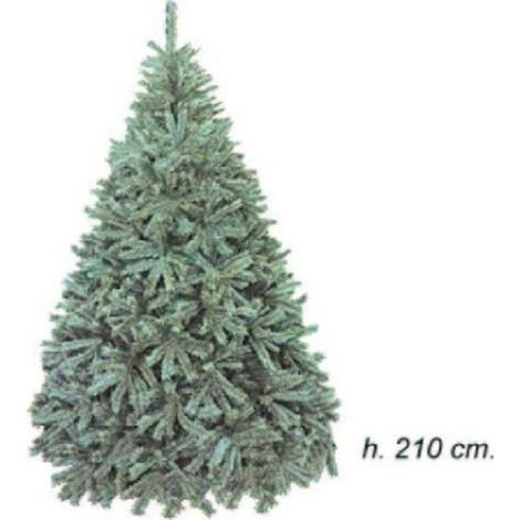Albero pino di natale effetto frosted 1640 rami - altezza 210 cm