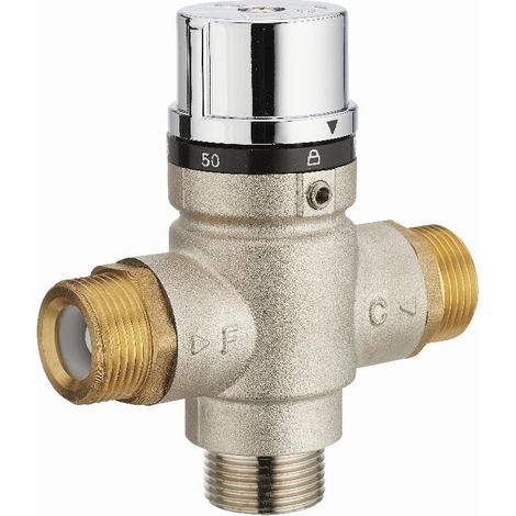 Thermostatisches Mischventil für Warmwasserbereiter mit Außengewinde M3/4' (20x27) NOYON & THIEBAULT - 7705-20C1