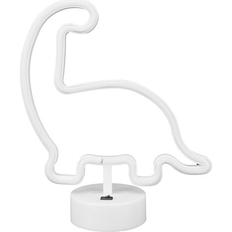 Enseigne néon LED avec socle lampe de table lumière de nuit déco maison fête festivité verte (1/5)