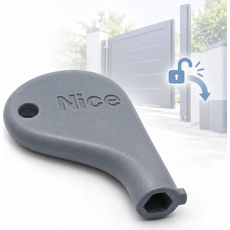 Clé de Déverrouillage Triangulaire NICE PPD1244A.4540 - Clé de Déblocage Manuel pour Portail Motorisé - Compatible PopKit, RoadKit, RobusKit, WingoKit, WalkyKit, HoppKit, Slight et X-Metro - Clé manue (1/5)