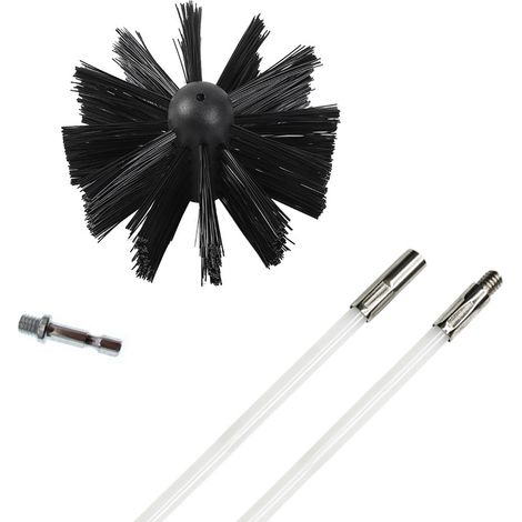 Brosse de cheminée, brosse de nettoyage pour conduit de sèche-linge, brosse de nettoyage pour conduit de hotte aspirante (1/5)