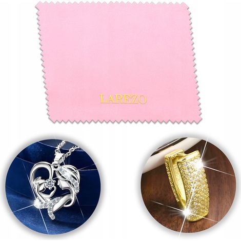 Ein feines Tuch zum Reinigen und Polieren von Silber- und Goldschmuck. (1/4)