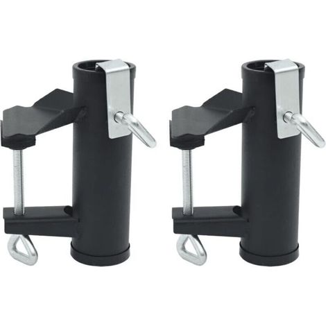 Sonnenschirmclips für Balkon, 2 Stück, 25–38 mm, Stahl, Zubehör für Sonnenschirme und Sonnensegel, 0,82 kg – 4003383