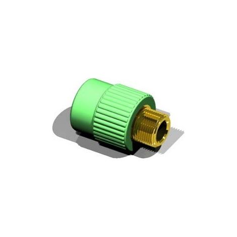 Entroque recto RM-H Green Pipe - AQUATHERM Medidas: Ø25mm x 1/2"