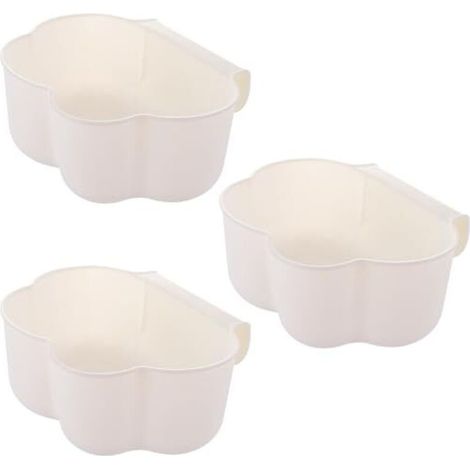 Set of 3 hanging kitchen waste bins – changing table organizer – household waste storage accessories