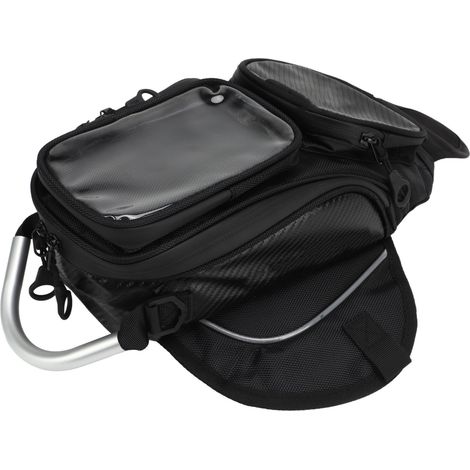 Sacoche de réservoir d'essence pour moto, sacoche de selle, sacoche de réservoir d'essence anti-poussière, sacoche stabilisatrice (1/5)