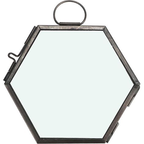 Hängender geometrischer sechseckiger Glasfotorahmen, Präsentationsclip für Trockenpflanzen und Blumenarrangements, Wanddekoration (1/5)