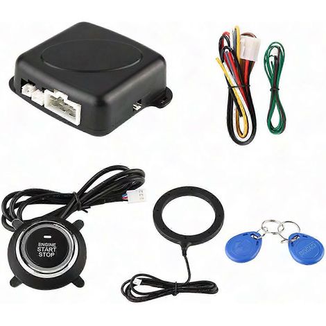 Système d'alarme auto universel, bouton poussoir moteur démarrage arrêt verrouillage, protection antivol (1/5)