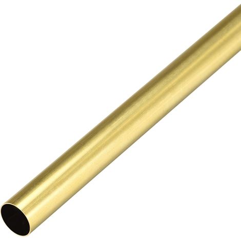 Brass Round Tube 300mm Length 14mm External Diameter 0.5mm Wall Thickness Seamless Straight Tube Pipe (1/4)
