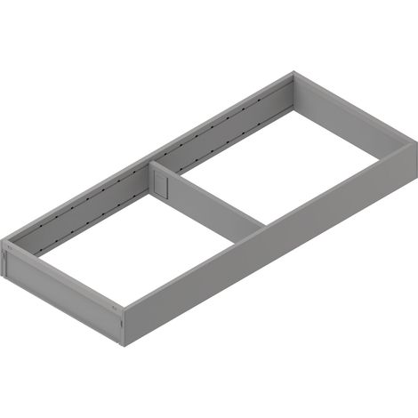 BLUM AMBIA-LINE Schubkastenrahmen breit 200mm, NL500mm, Stahl indiumgrau matt