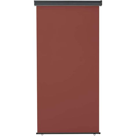 Auvent latéral de balcon 125x250 cm Marron (1/5)