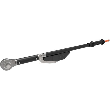 Bahco Mechanischer Knick-Drehmomentschlüssel 200 - 800 Nm, verstellbar, mit Fensterskala und festem Knarrenkopf