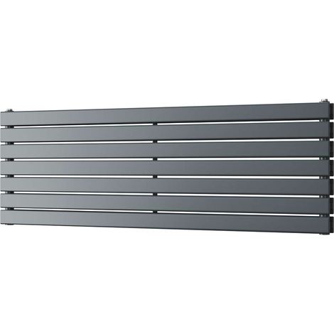 Typhoon Axis - Anthracite Horizontal Radiator H476mm x W1400mm Double Panel (1/3)