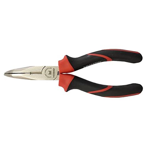 Pinza becchi semitondi curvi acciaio al carbonio 160 mm. (1/3)