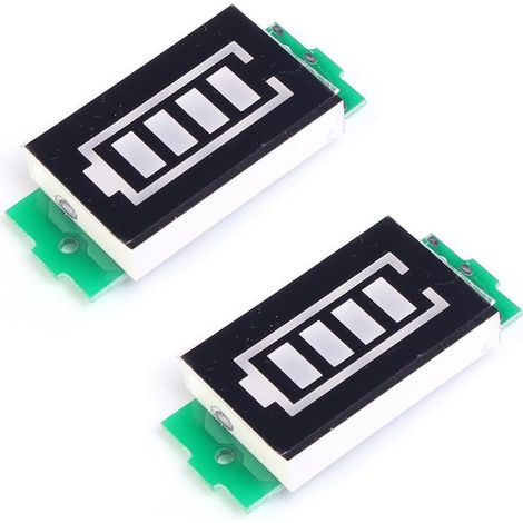 2S 8.4V Lithium Battery Indicator Module, Blue LED Battery Capacity Indicator (1/5)