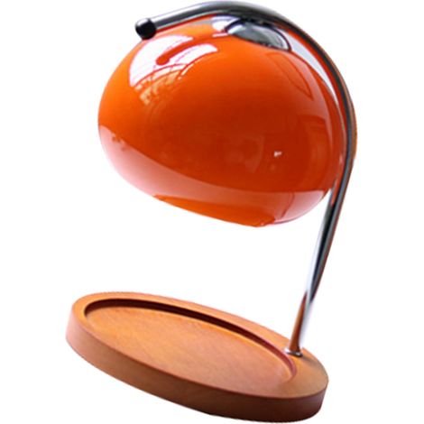 Lampe à cire parfumée, plateau de rangement rétro en bois, chauffe-bougie en verre, lampe de chevet d'ambiance, 220 V (UE) (1/5)
