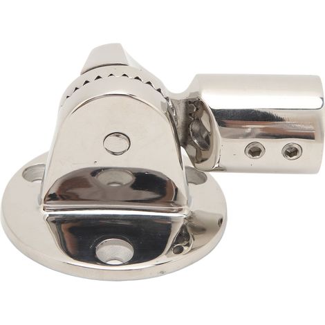 Support de montage d'antenne bateau en acier inoxydable, inclinable 180°, collier de serrage à crémaillère pour rail, tuyau, marine, yacht, navire, camping-car (1/5)