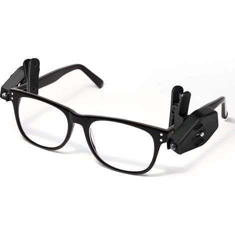 Mini lámpara LED de lectura para gafas - Clip LED para gafas - Accesorio práctico para leer o concentrarse sin iluminar demasiado la habitación (1/5)