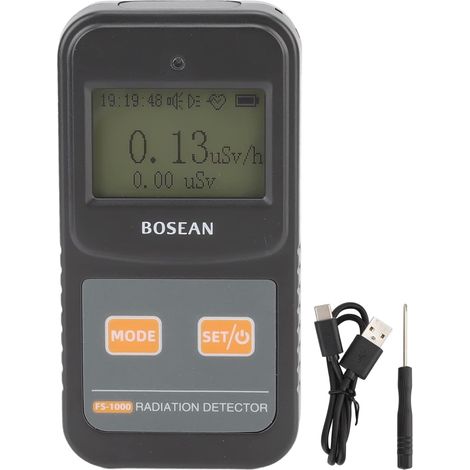 Détecteur de rayonnement nucléaire Geiger Compteur numérique de détection radioactive Dosimètre radio actif portable Beta Gamma Nulcear Détecteur de rayonnement Moniteur Dosimeter (1/5)