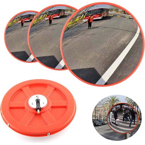 Traffic Mirror 45cm Convex Mirror for Driveway Wide Angle Security Curved Convex Road Mirror Traffic Driveway Safety Convex Mirror Driveway Mirror 18 (1/3)