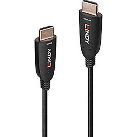 Câble de raccordement LINDY HDMI Fiche mâle HDMI-A 10.00 m noir 38510 8K UHD Câble HDMI (1/5)