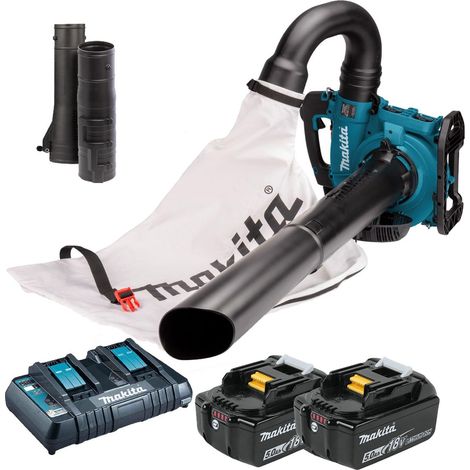 Makita DUB363ZV Twin LXT 18v / 36v Brushless Leaf Blower Mulcher Vacuum 2x 5.0ah