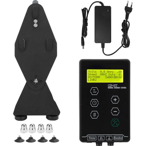 Alimentation tatouage multifonction noire double mode écran LCD mini bloc d'alimentation 100-240V (prise UE) (1/5)