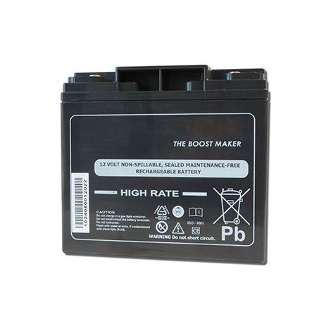 12V 760A Batterie für Batterie-Boosters 9201000. Länge: 183 mm, Breite: 77 mm, Höhe: 167 mm. Positiv rechts.