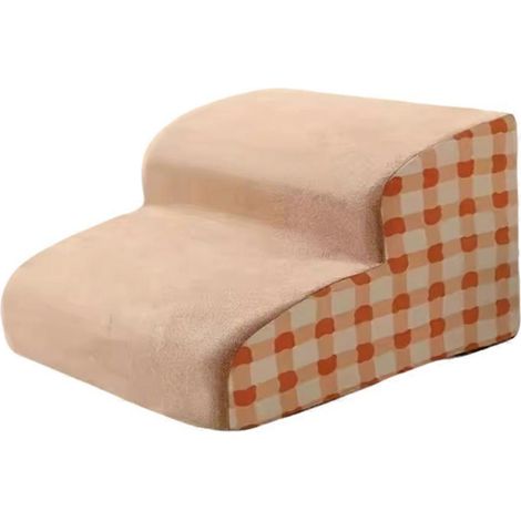 Escalier/rampe de sécurité 3 marches en mousse haute densité pour chien, antidérapant et sécurisé, idéal pour les chiens souffrant de douleurs articulaires. Convient également aux canapés-lits. (1/5)