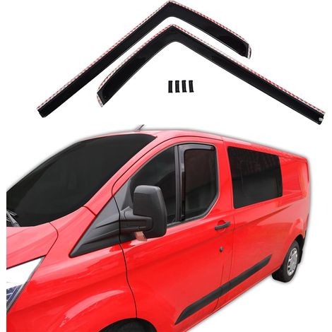 Déflecteurs d'air - 2 Pièces - Acrylique Teinté - Réduction Bruit Vent - Ford Transit Custom 2012-2023 (1/5)