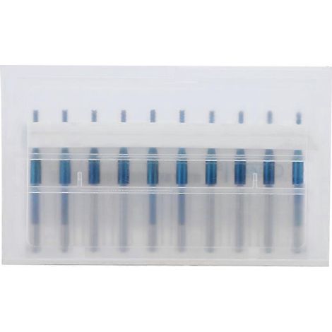 10 Stück Hartmetall-Fräser, blauer Schaftfräser, Gravierfräser für CNC-Leiterplattenmaschinen (1,5 mm)
