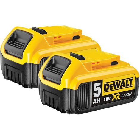 Paquete de 2 baterías de 5,0 Ah 18V DEWALT DCB184-XJ (1/4)