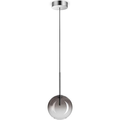 Ideal Lux EQUINOXE Plafonnier Globe 15 cm Gris Fumé
