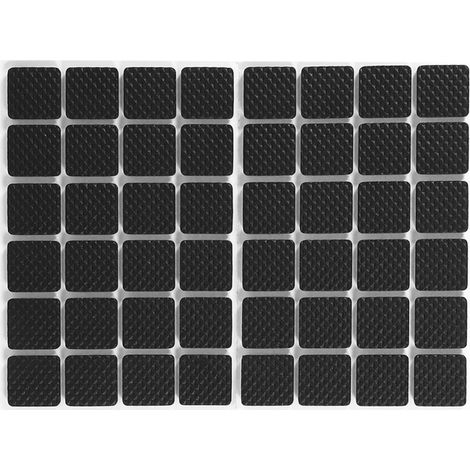 48 patins de protection antidérapants et auto-adhésifs noirs pour meubles, canapés, tables et chaises. (1/5)