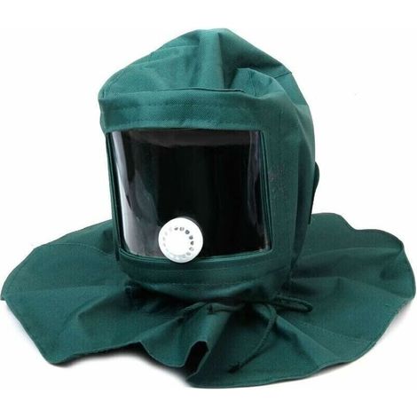 Casque Masque Protection Anti-Vent Anti-Poussière pour Sablage - Protégez-vous lors des Travaux (1/5)