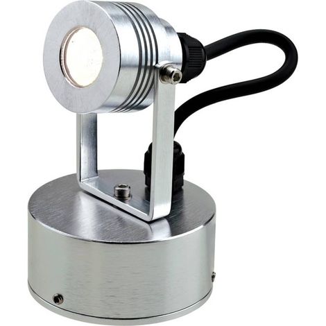 Spot extérieur mur/plafond LED 1W IP54 alu Elite Garden