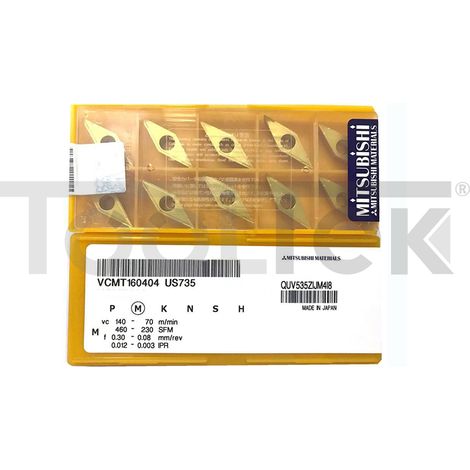 PLACCHETTE INSERTO UTENSILI TORNIO INSERTI 10pz ROMBOLATO VCMT160404