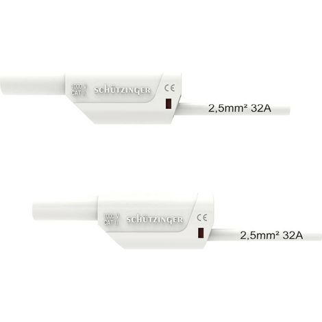 Schützinger VSFK 8500 / 2.5 / 50 / WS Cavo di collegamento 50 cm Bianco 1 pz.