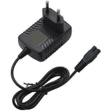 Chargeur 2,4 V/3,6 V avec prise européenne pour rasoir électrique (adultes, enfants, tondeuses pour animaux) - Noir (1/5)