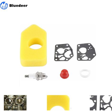Kit de Remplacement de Bougie de Filtre à air de Joint de Membrane de carburateur pour Briggs & Stratton 272372, 281028, 495770, 795083 Kit de Joint de Petits Moteurs (1/5)