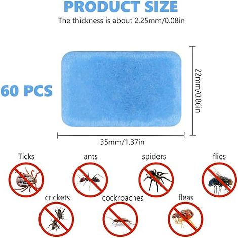 Mosquito Repellent Pads, Electric Diffuser Refills, Mosquito Pads for Electric Diffuser for Outdoor Camping (1/4)
